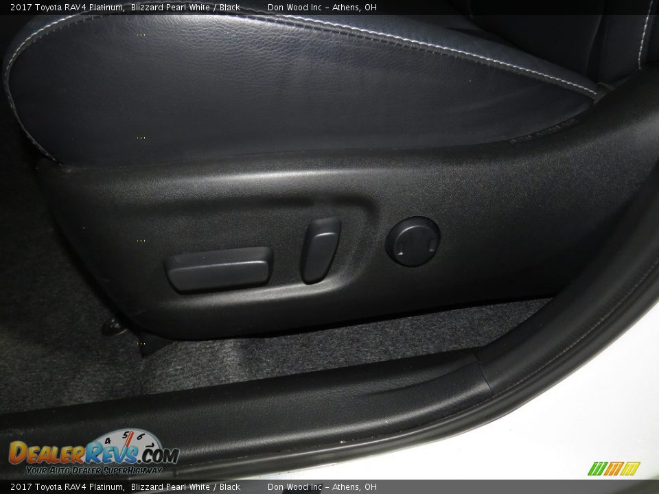 2017 Toyota RAV4 Platinum Blizzard Pearl White / Black Photo #19