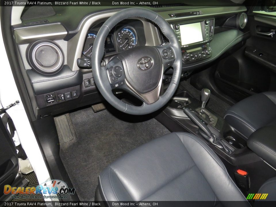 2017 Toyota RAV4 Platinum Blizzard Pearl White / Black Photo #20