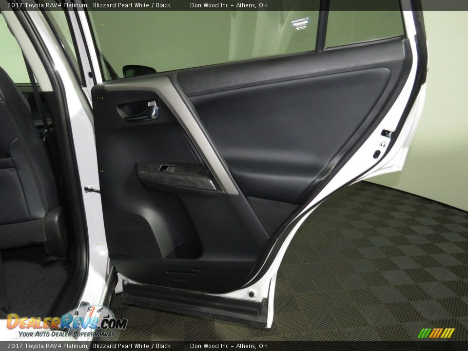 2017 Toyota RAV4 Platinum Blizzard Pearl White / Black Photo #24