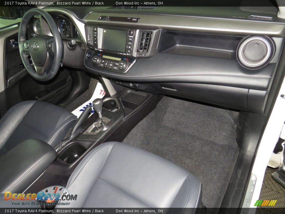 2017 Toyota RAV4 Platinum Blizzard Pearl White / Black Photo #28