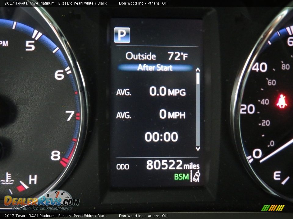 2017 Toyota RAV4 Platinum Blizzard Pearl White / Black Photo #30