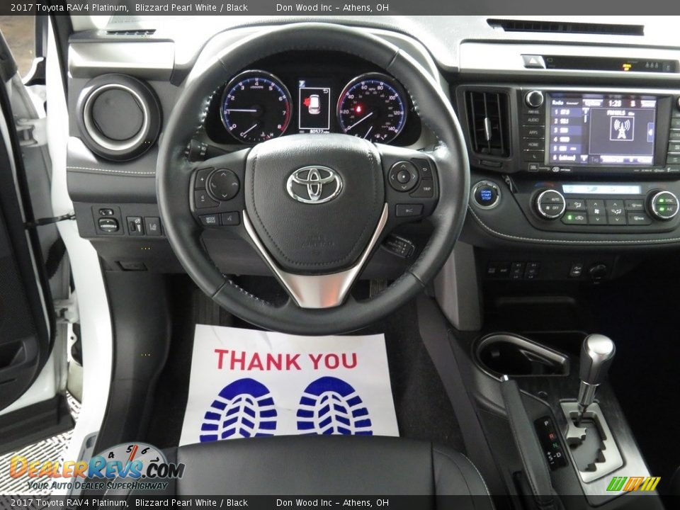 2017 Toyota RAV4 Platinum Blizzard Pearl White / Black Photo #31