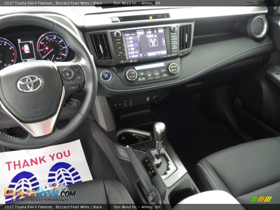 2017 Toyota RAV4 Platinum Blizzard Pearl White / Black Photo #32
