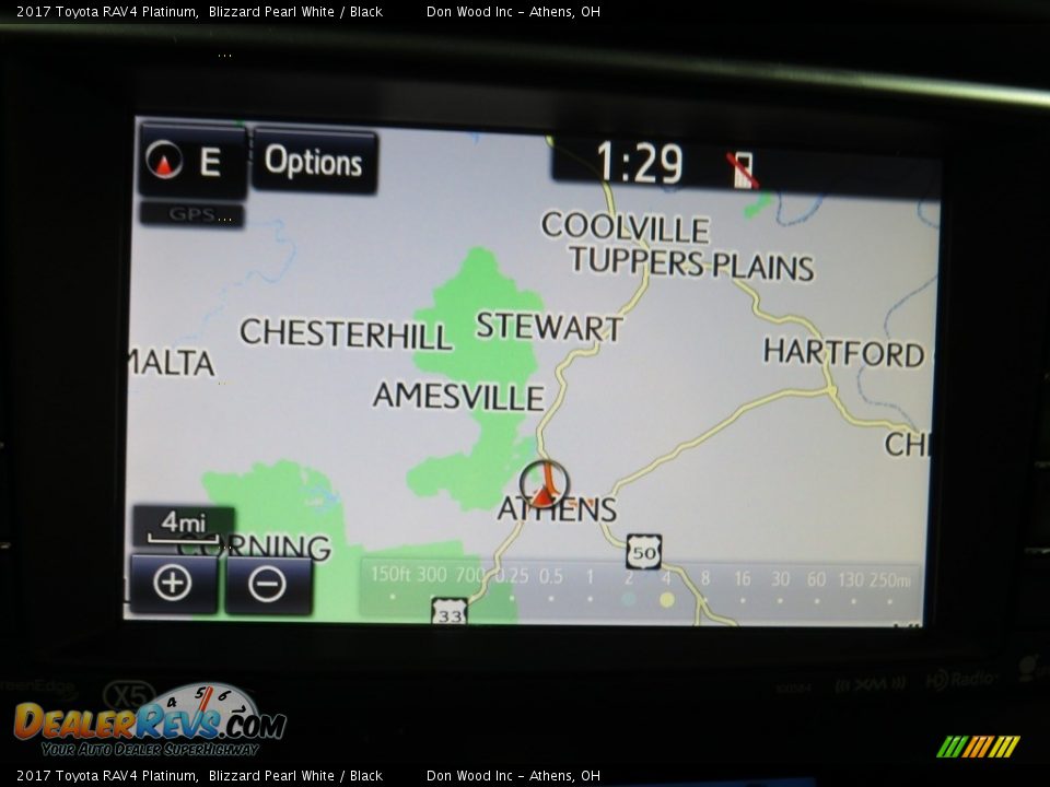 2017 Toyota RAV4 Platinum Blizzard Pearl White / Black Photo #33