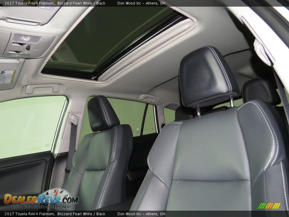 2017 Toyota RAV4 Platinum Blizzard Pearl White / Black Photo #34