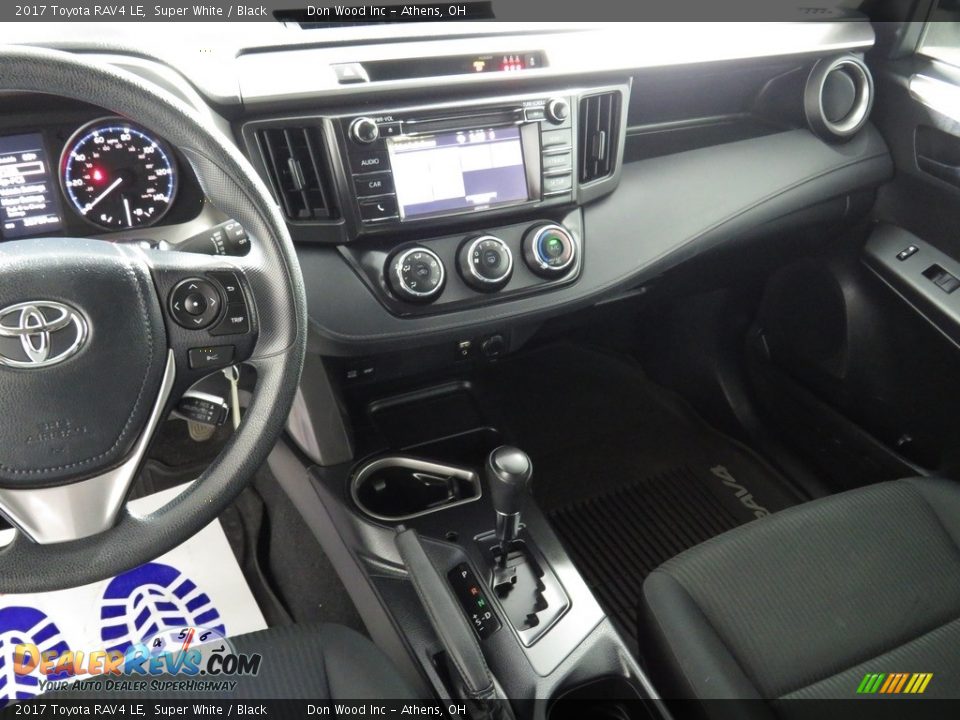 2017 Toyota RAV4 LE Super White / Black Photo #31