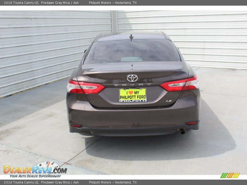2019 Toyota Camry LE Predawn Gray Mica / Ash Photo #9