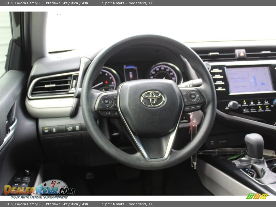 2019 Toyota Camry LE Predawn Gray Mica / Ash Photo #23