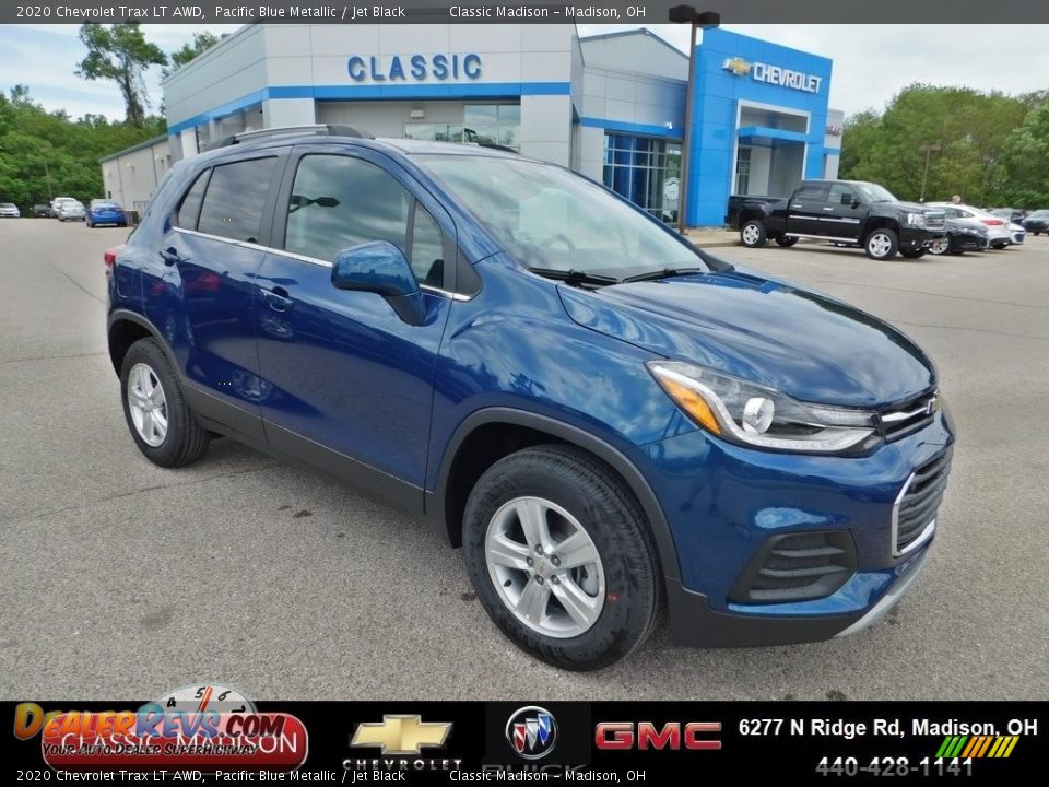 2020 Chevrolet Trax LT AWD Pacific Blue Metallic / Jet Black Photo #1