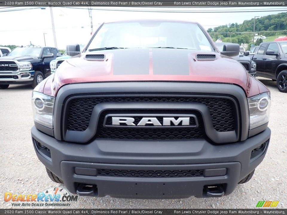 2020 Ram 1500 Classic Warlock Quad Cab 4x4 Delmonico Red Pearl / Black/Diesel Gray Photo #9