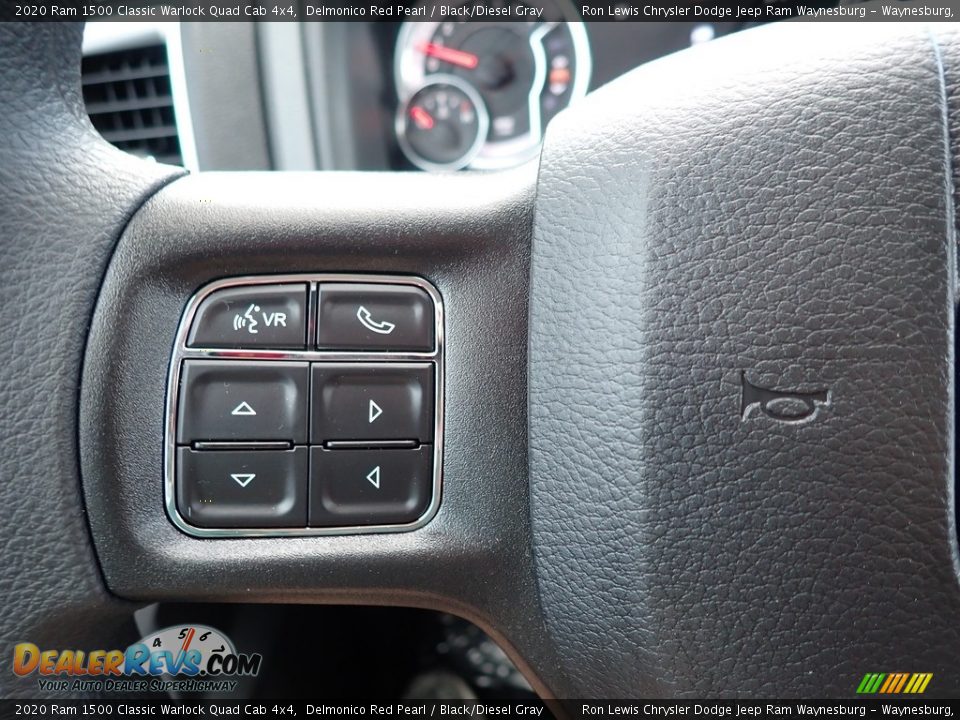 2020 Ram 1500 Classic Warlock Quad Cab 4x4 Delmonico Red Pearl / Black/Diesel Gray Photo #20