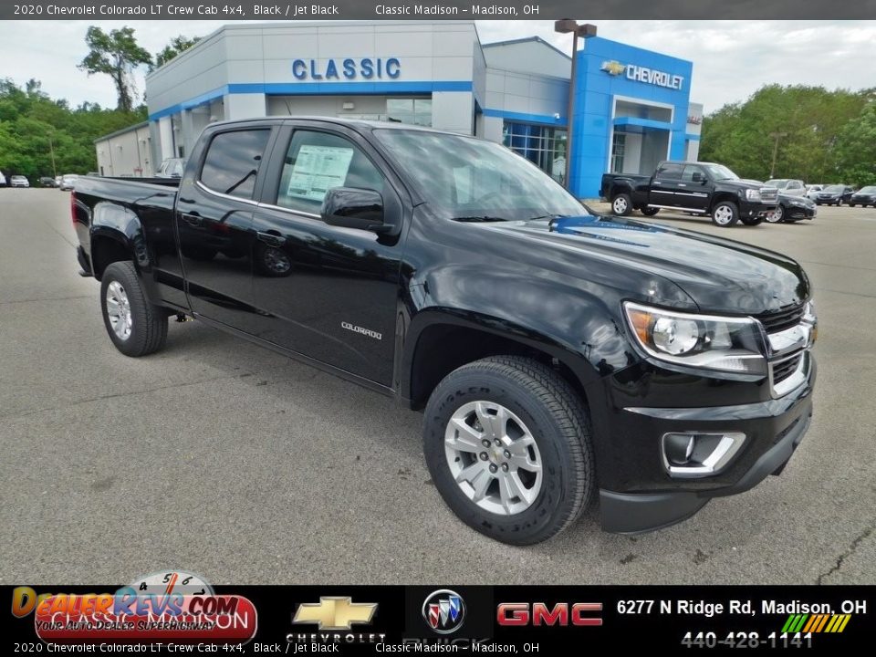 2020 Chevrolet Colorado LT Crew Cab 4x4 Black / Jet Black Photo #1