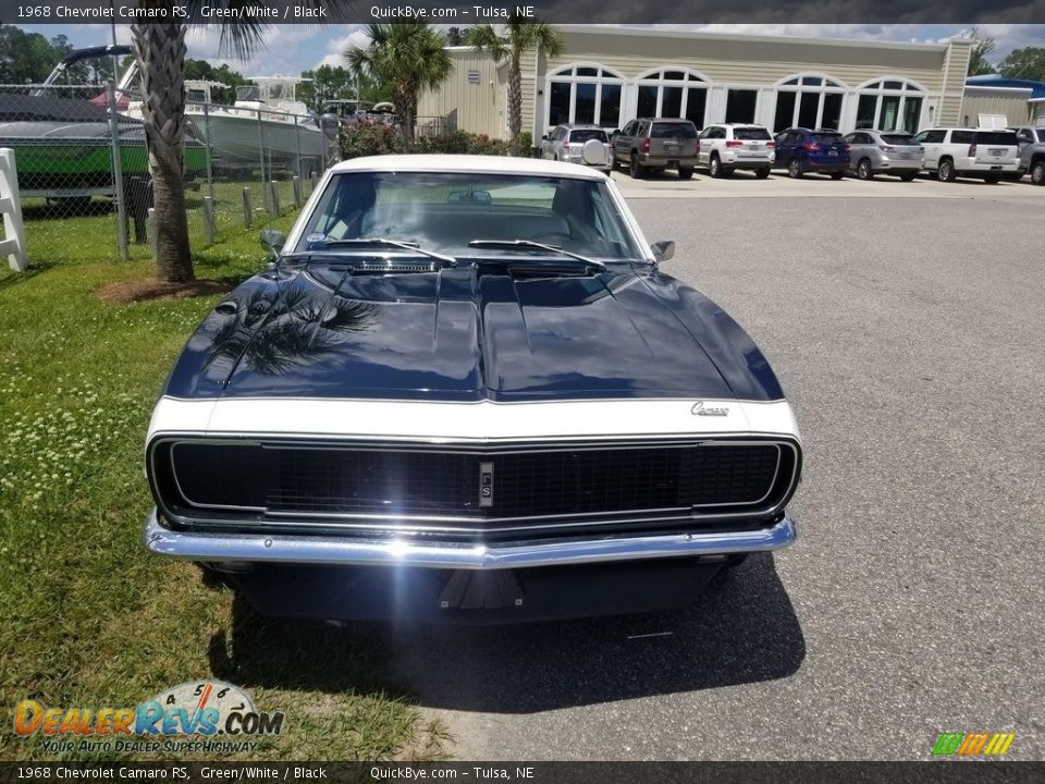 1968 Chevrolet Camaro RS Green/White / Black Photo #2