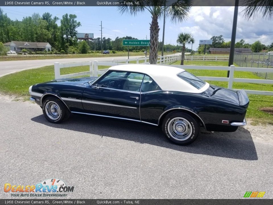 1968 Chevrolet Camaro RS Green/White / Black Photo #4