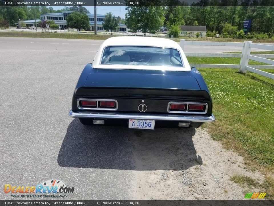 1968 Chevrolet Camaro RS Green/White / Black Photo #5