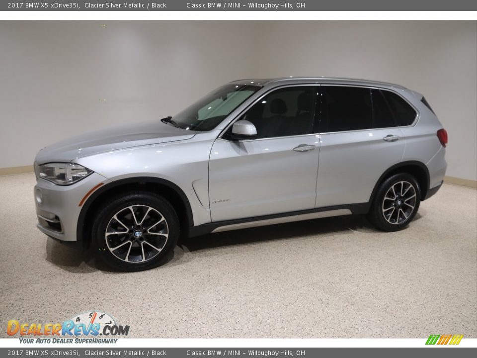 2017 BMW X5 xDrive35i Glacier Silver Metallic / Black Photo #3