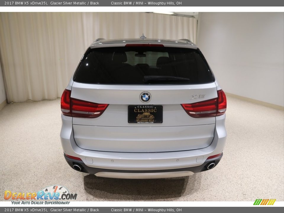 2017 BMW X5 xDrive35i Glacier Silver Metallic / Black Photo #4