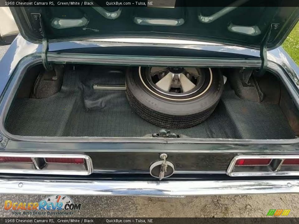 1968 Chevrolet Camaro RS Green/White / Black Photo #7