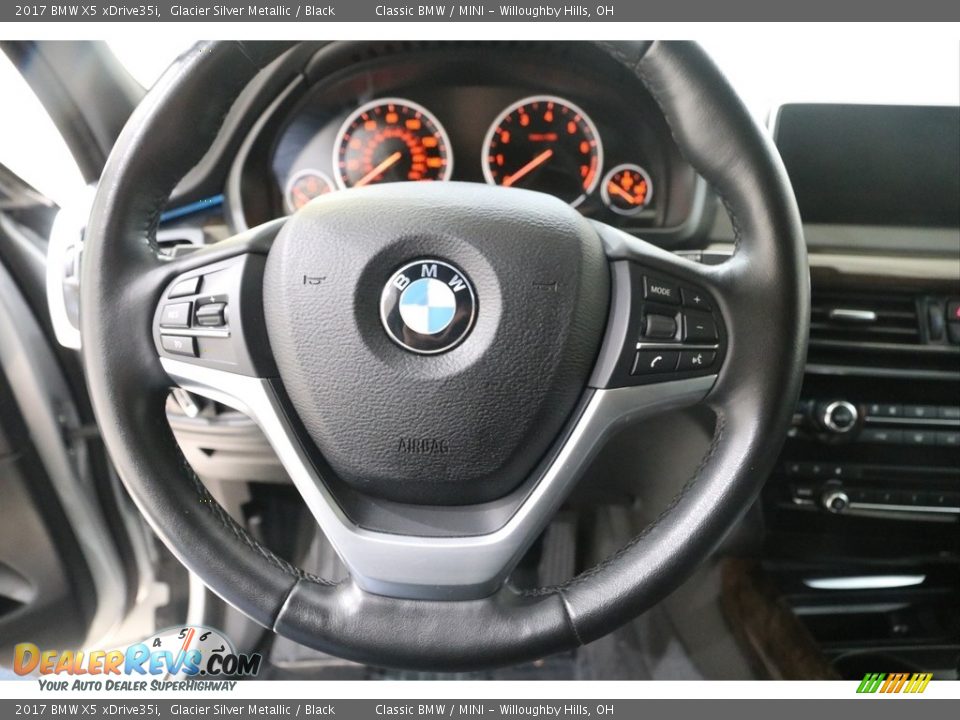 2017 BMW X5 xDrive35i Glacier Silver Metallic / Black Photo #8