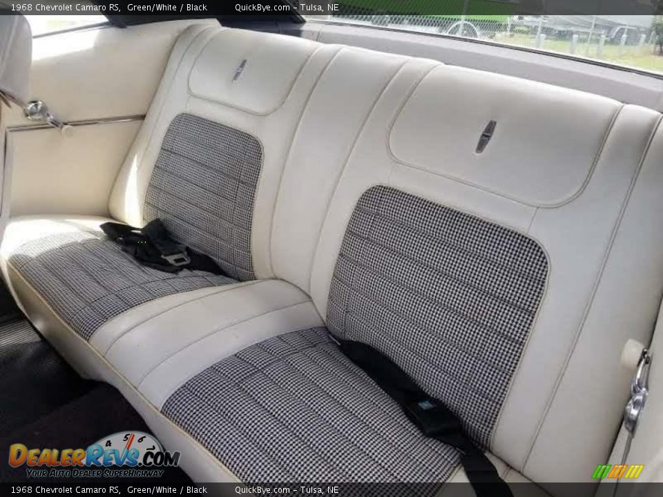 1968 Chevrolet Camaro RS Green/White / Black Photo #14