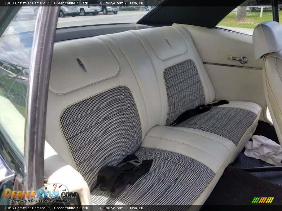 1968 Chevrolet Camaro RS Green/White / Black Photo #15