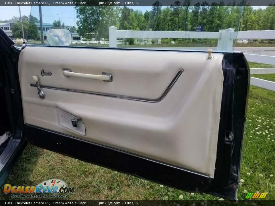 1968 Chevrolet Camaro RS Green/White / Black Photo #16