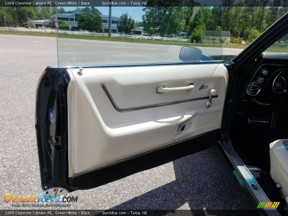 1968 Chevrolet Camaro RS Green/White / Black Photo #17