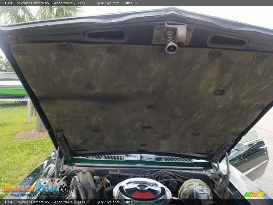 1968 Chevrolet Camaro RS Green/White / Black Photo #18