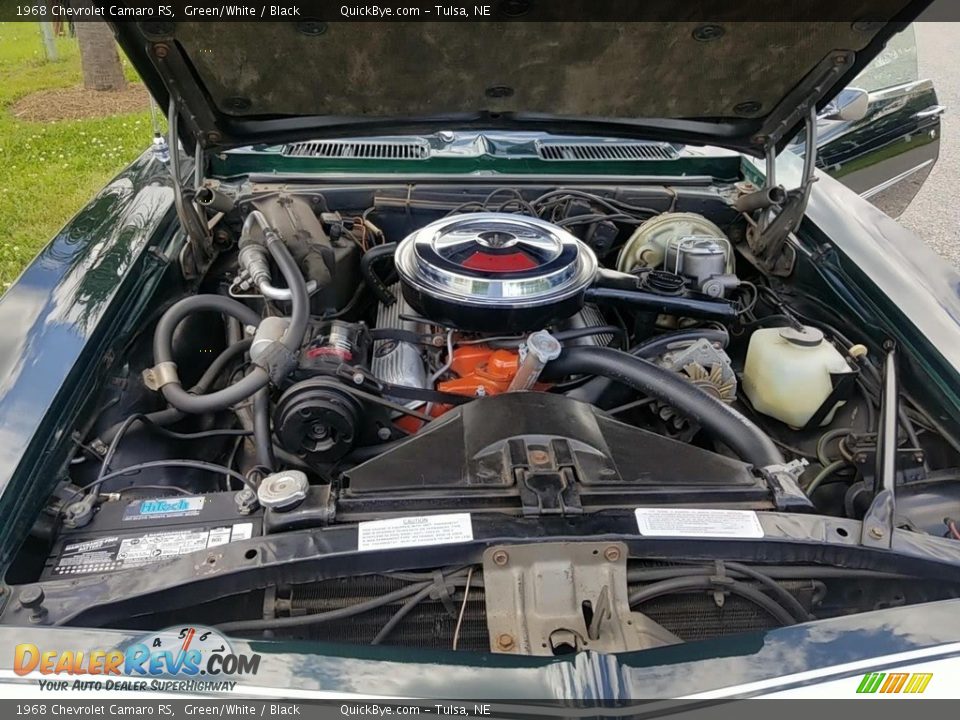 1968 Chevrolet Camaro RS Green/White / Black Photo #19