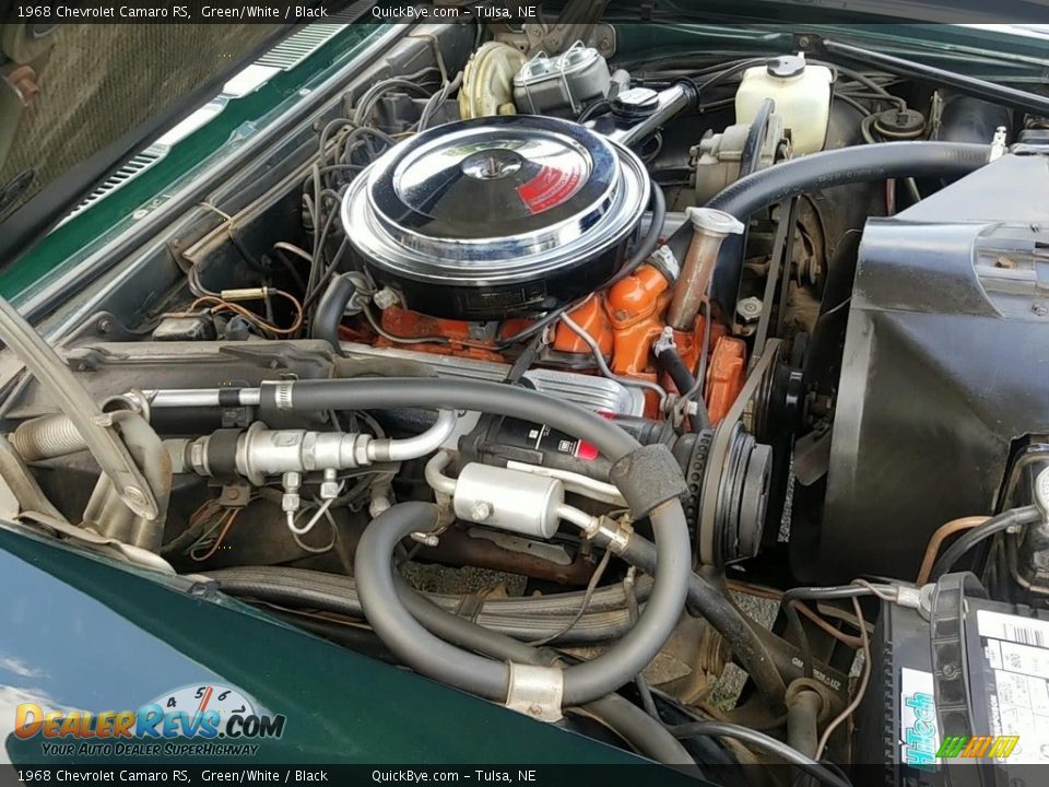 1968 Chevrolet Camaro RS Green/White / Black Photo #21