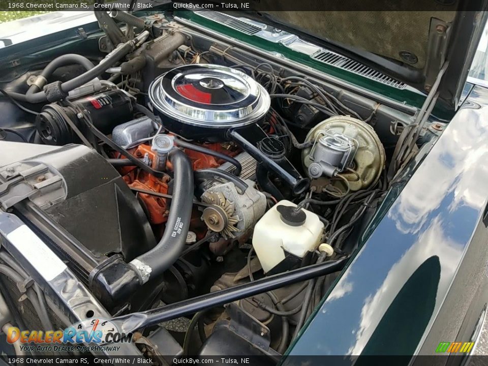 1968 Chevrolet Camaro RS Green/White / Black Photo #22
