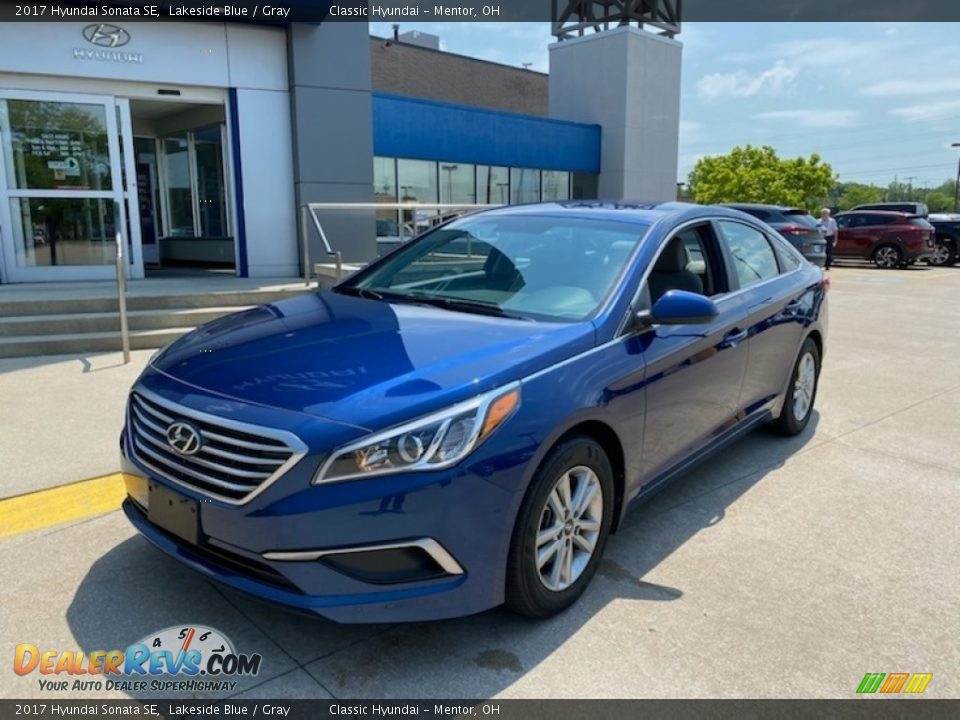 2017 Hyundai Sonata SE Lakeside Blue / Gray Photo #1