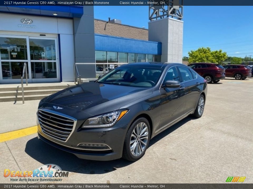 2017 Hyundai Genesis G80 AWD Himalayan Gray / Black Monotone Photo #1