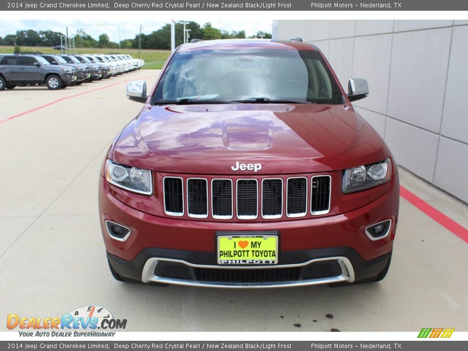 2014 Jeep Grand Cherokee Limited Deep Cherry Red Crystal Pearl / New Zealand Black/Light Frost Photo #3