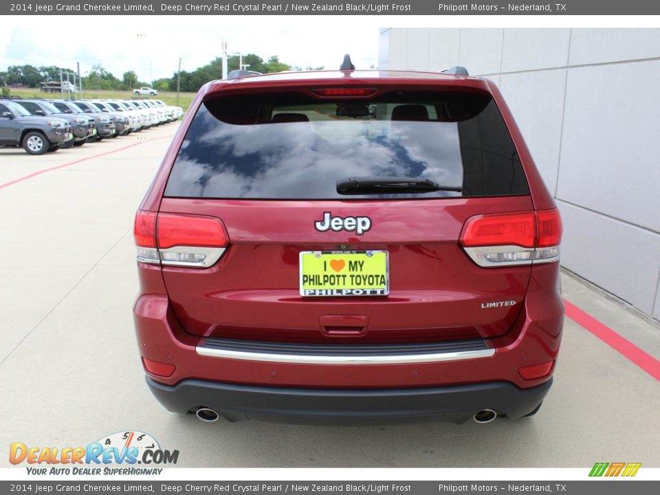 2014 Jeep Grand Cherokee Limited Deep Cherry Red Crystal Pearl / New Zealand Black/Light Frost Photo #7