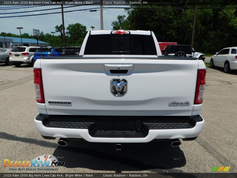 2020 Ram 1500 Big Horn Crew Cab 4x4 Bright White / Black Photo #8