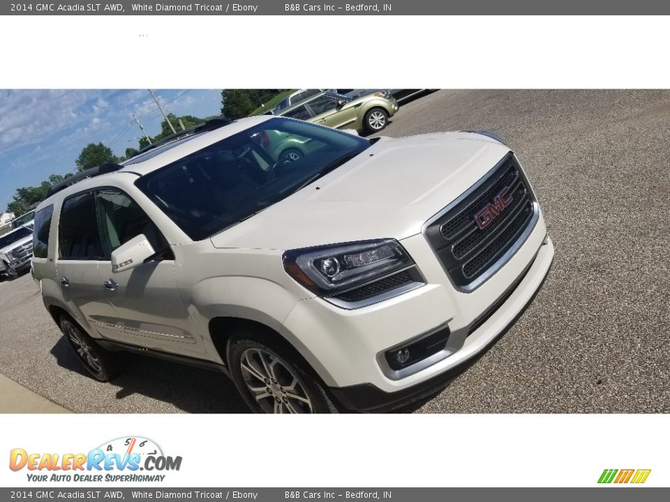 2014 GMC Acadia SLT AWD White Diamond Tricoat / Ebony Photo #1