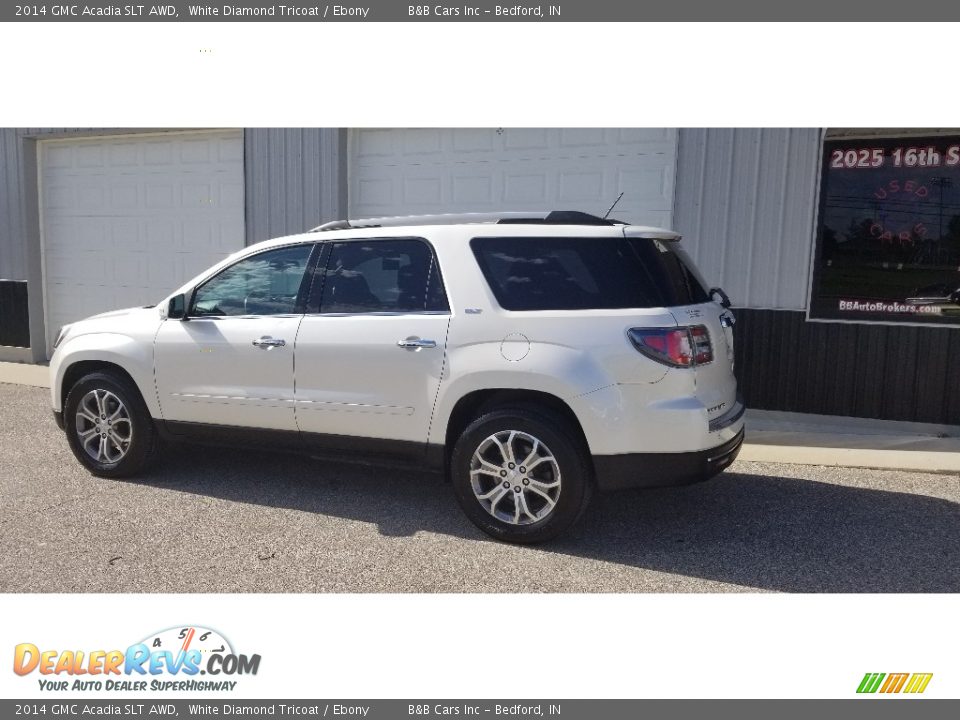 2014 GMC Acadia SLT AWD White Diamond Tricoat / Ebony Photo #3