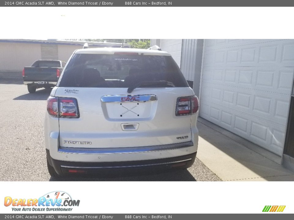 2014 GMC Acadia SLT AWD White Diamond Tricoat / Ebony Photo #4