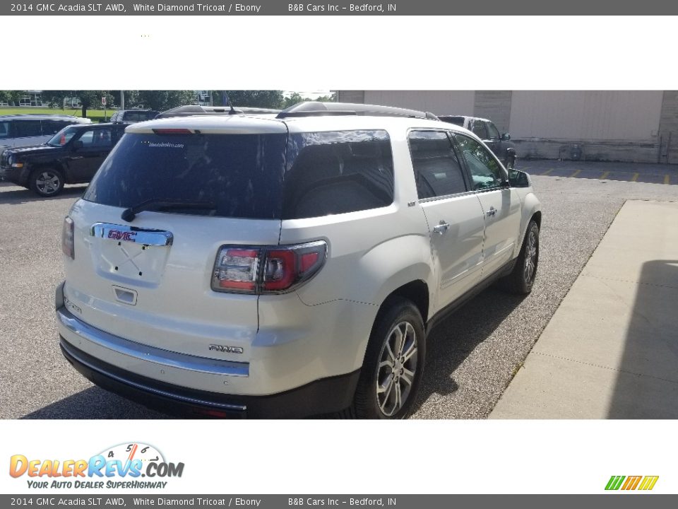 2014 GMC Acadia SLT AWD White Diamond Tricoat / Ebony Photo #5