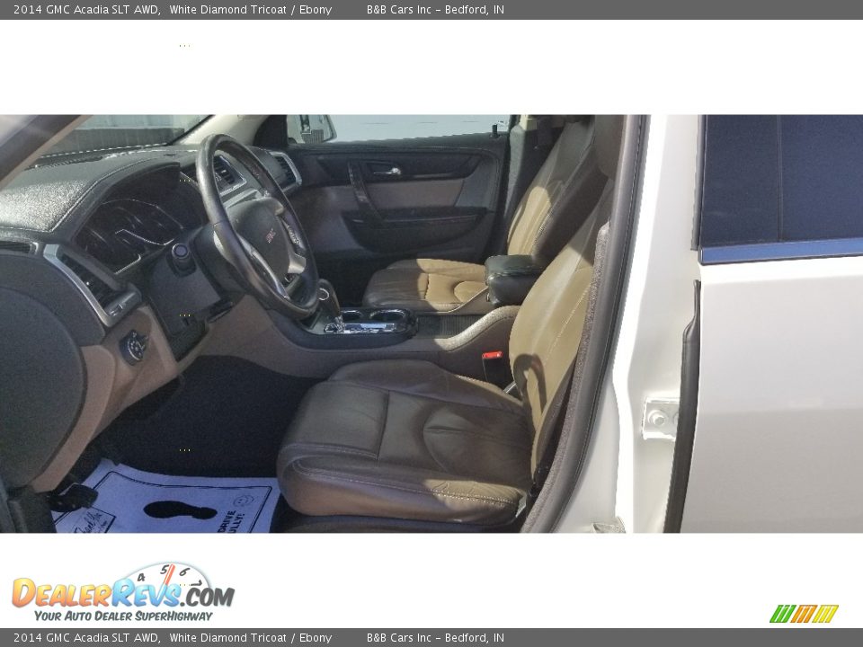 2014 GMC Acadia SLT AWD White Diamond Tricoat / Ebony Photo #8