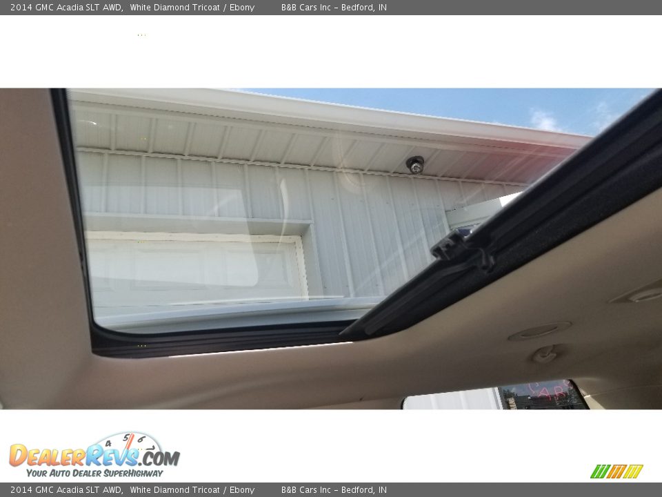 2014 GMC Acadia SLT AWD White Diamond Tricoat / Ebony Photo #13