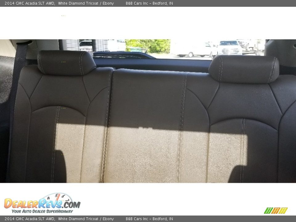 2014 GMC Acadia SLT AWD White Diamond Tricoat / Ebony Photo #14
