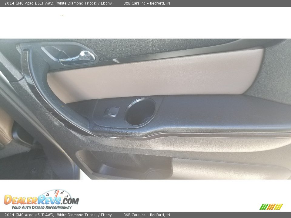 2014 GMC Acadia SLT AWD White Diamond Tricoat / Ebony Photo #18