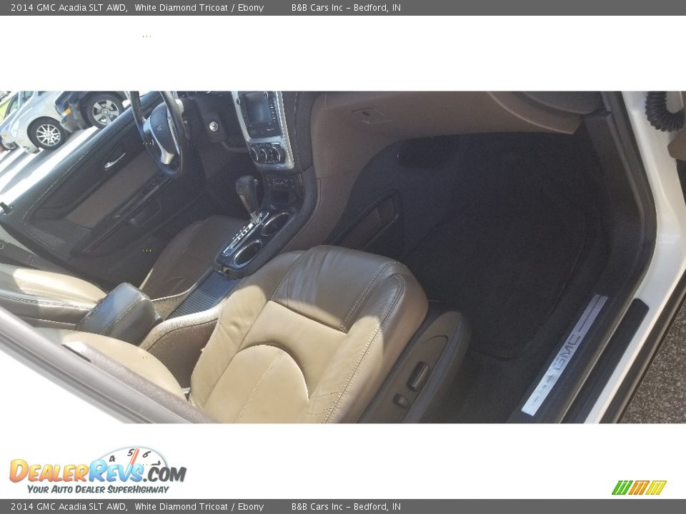 2014 GMC Acadia SLT AWD White Diamond Tricoat / Ebony Photo #19