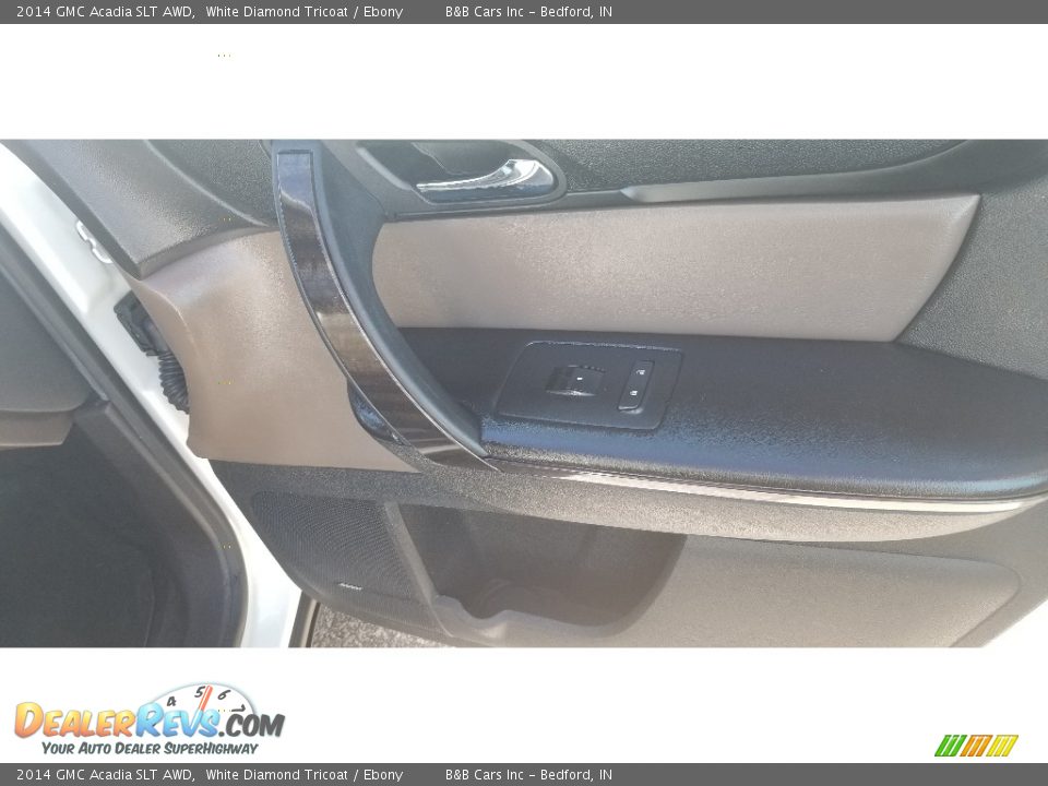 2014 GMC Acadia SLT AWD White Diamond Tricoat / Ebony Photo #20