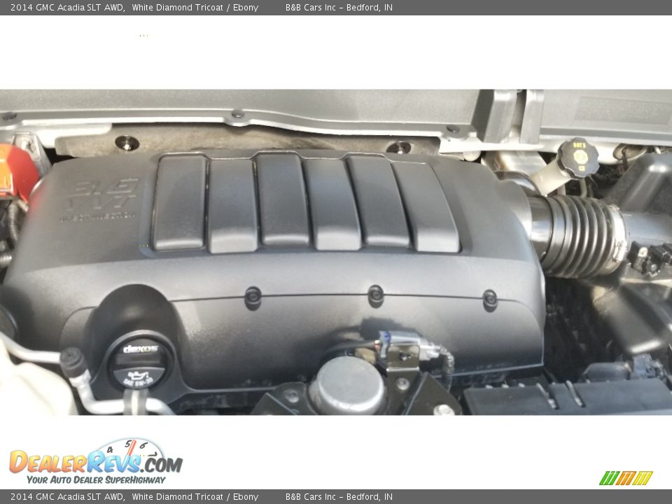 2014 GMC Acadia SLT AWD White Diamond Tricoat / Ebony Photo #23