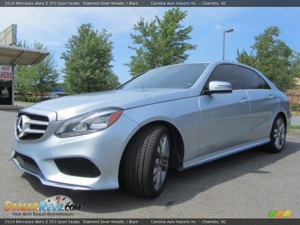 2014 Mercedes-Benz E 350 Sport Sedan Diamond Silver Metallic / Black Photo #6