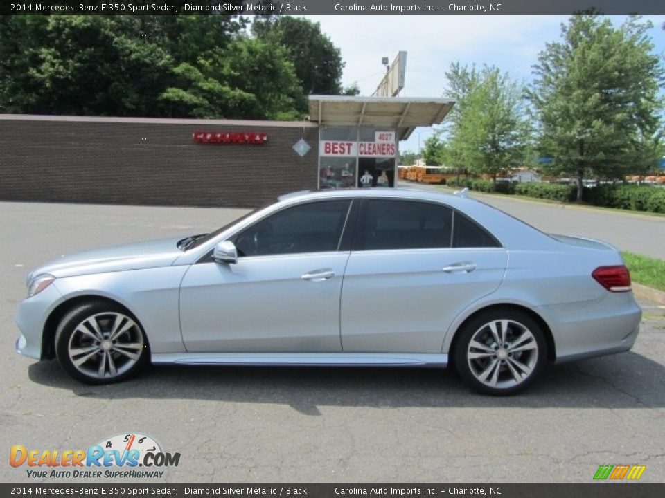 2014 Mercedes-Benz E 350 Sport Sedan Diamond Silver Metallic / Black Photo #7