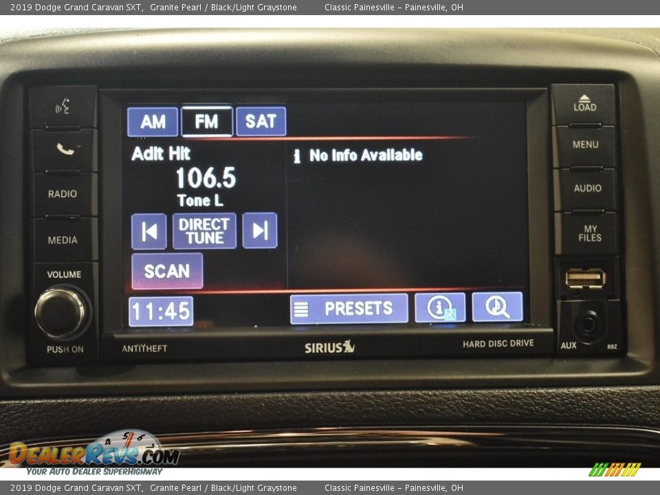 2019 Dodge Grand Caravan SXT Granite Pearl / Black/Light Graystone Photo #16